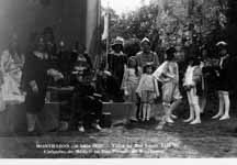Reconstitution historique de la visite du roi Louis XIII au duc Hercule de Montbazon  - Montbazon (37)  - 1925