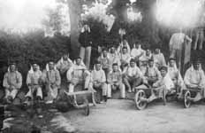Compagnie du génie en repos pendant une manoeuvre  - 1910