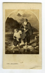 Photographie d'une gravure reprsentant une scne religieuse  - Tours (37)  - 1865