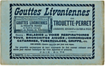 Buvard publicitaire pour les gouttes Livoniennes.  - 1920