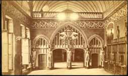 Chteau la salle des preuses cot de la tribune  - Pierrefonds (40)  - 1870