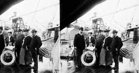 Le bateau 'cordill�re' avec � son bord une famille de Saumurois  - Marseille (13)  - 1910