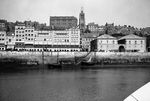 La ville haute et l'glise de Boulogne sur mer, depuis le port  - Boulogne sur mer (62)  - 1890