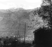 Paysage vu depuis un poste d'observation de chasseurs alpins  - 1914