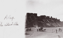 La citadelle  l'poque de l'occupation franaise.  - Syrienne, Rpublique Arabe (Alep)  - 1924