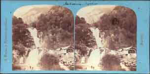 Les chutes de Reichenbach affluent de l'Aar  - Suisse (Reichenbach)  - 1880