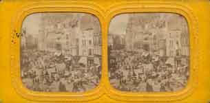 Les Halles de Paris et l'glise Saint-Eustache.  - Paris (75)  - 1865